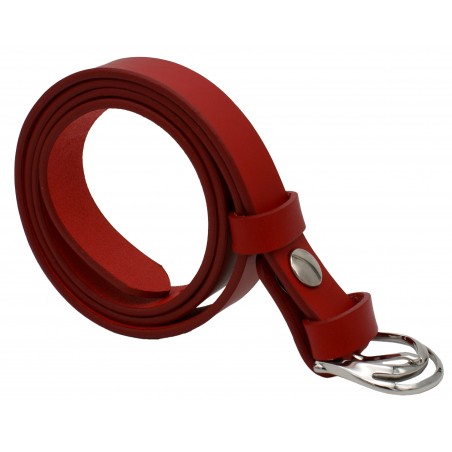 Ceinture Rouge 2,5 cm boucle 1