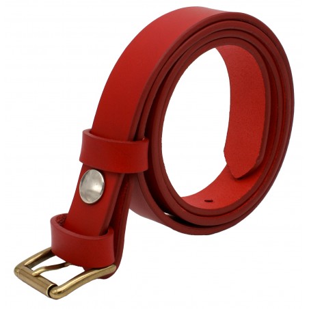 Ceinture Rouge 2,5 cm boucle 3
