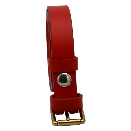 Ceinture Rouge 2,5 cm boucle 3