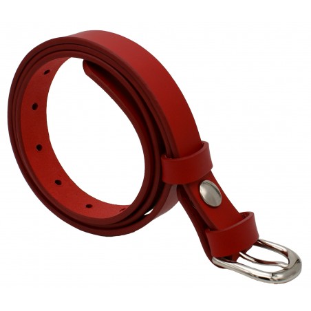Ceinture Rouge 2,5 cm boucle 5
