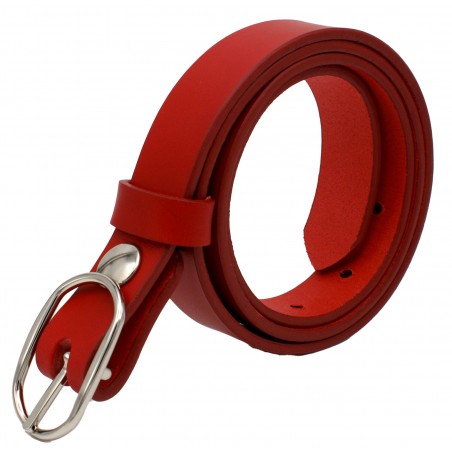 Ceinture Rouge 2,5 cm boucle 7