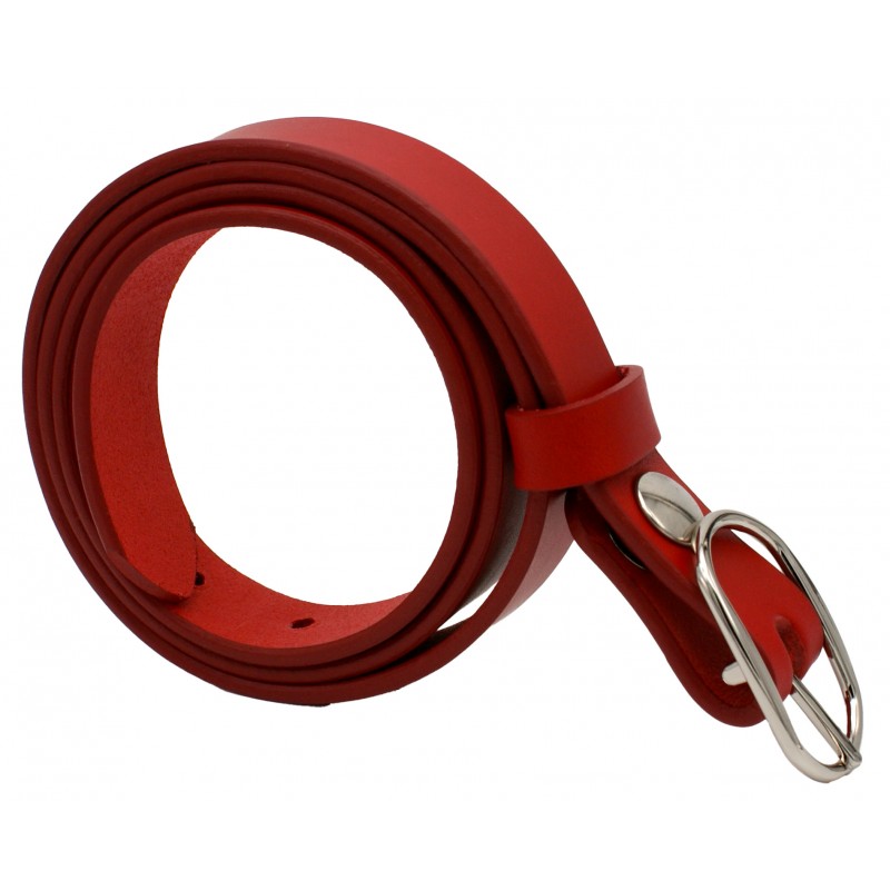 Ceinture Rouge 2,5 cm boucle 7