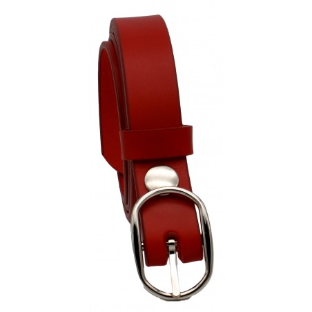 Ceinture Rouge 2,5 cm boucle 7