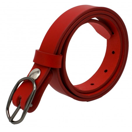 Ceinture Rouge 2,5 cm boucle 8