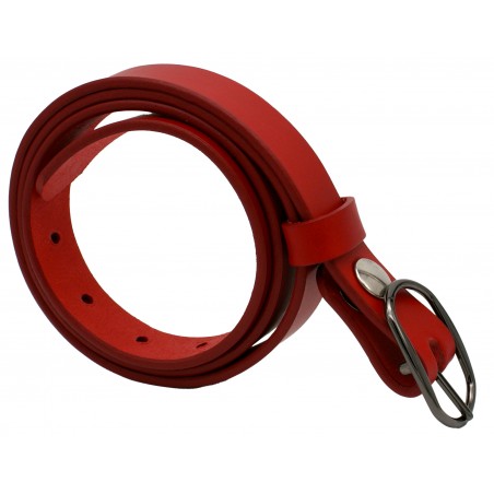 Ceinture Rouge 2,5 cm boucle 8