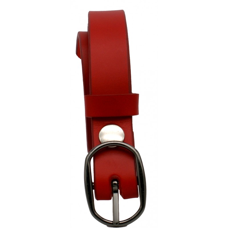 Ceinture Rouge 2,5 cm boucle 8