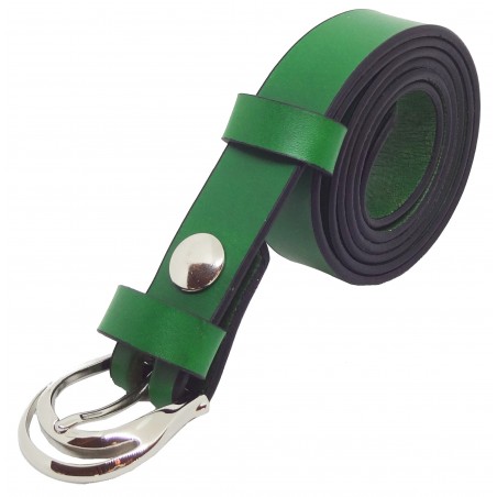 Ceinture Verte Forêt 2,5 cm boucle 1
