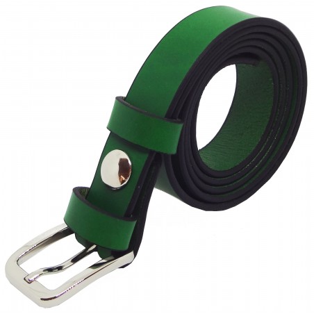 Ceinture Verte Forêt 2,5 cm boucle 6