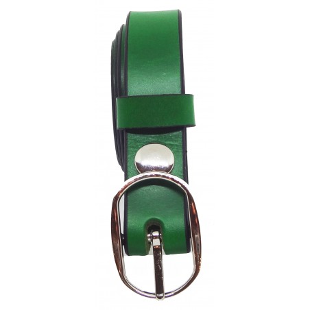 Ceinture Verte Forêt 2,5 cm boucle 7