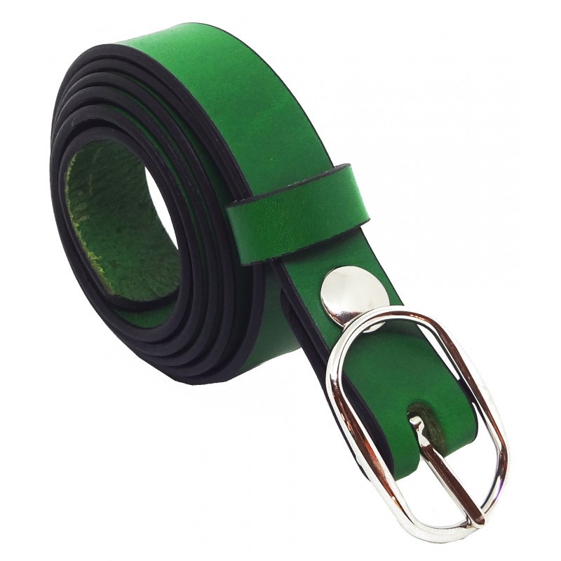 Ceinture Verte Forêt 2,5 cm boucle 7