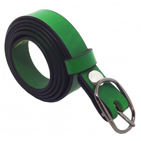 Ceinture Verte Forêt 2,5 cm boucle 8
