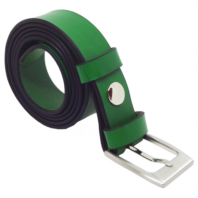 Ceinture Vert Forêt 3 cm boucle 1
