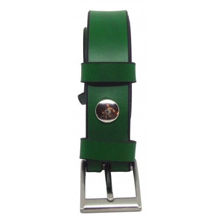 Ceinture Vert Forêt 3 cm boucle 2