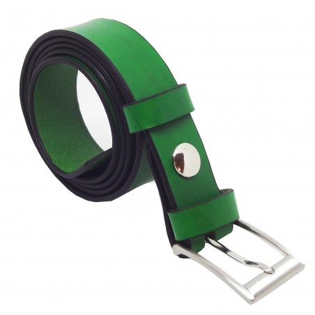 Ceinture Vert Forêt 3 cm boucle 2