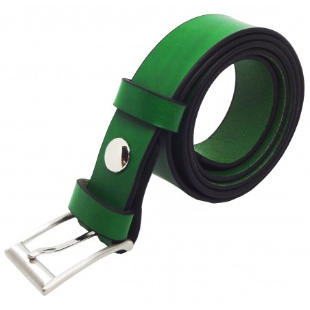 Ceinture Vert Forêt 3 cm boucle 2