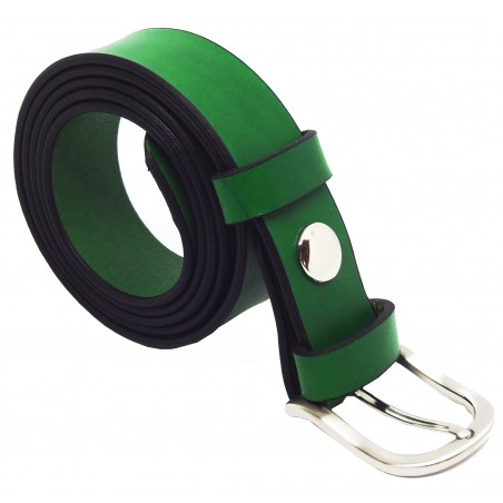 Ceinture Vert Forêt 3 cm boucle 5