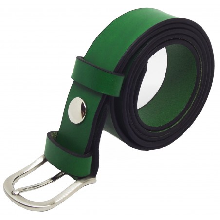 Ceinture Vert Forêt 3 cm boucle 5