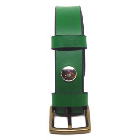 Ceinture Vert Forêt 3 cm boucle 9