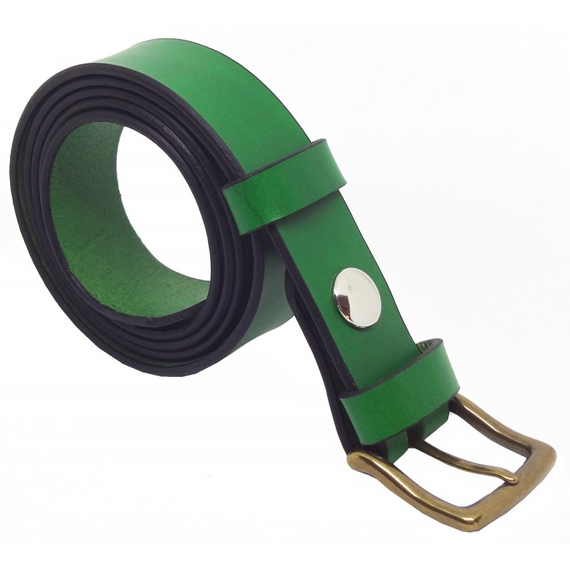 Ceinture Vert Forêt 3 cm boucle 9