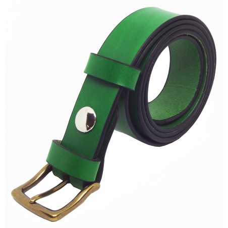 Ceinture Vert Forêt 3 cm boucle 9