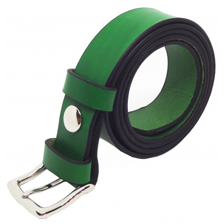 Ceinture Vert Forêt 3 cm boucle 10