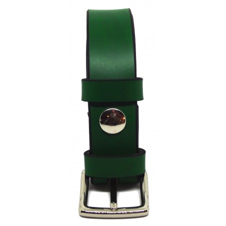 Ceinture Vert Forêt 3 cm boucle 10