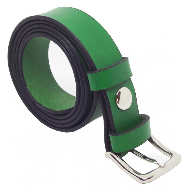 Ceinture Vert Forêt 3 cm boucle 10