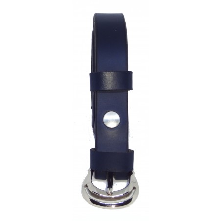 Ceinture Bleu marine 2,5 cm boucle 1