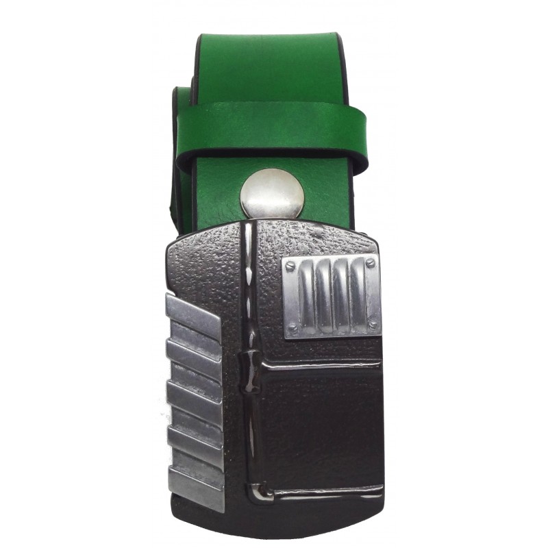 Ceinture en cuir Vert Forêt 4 cm boucle...