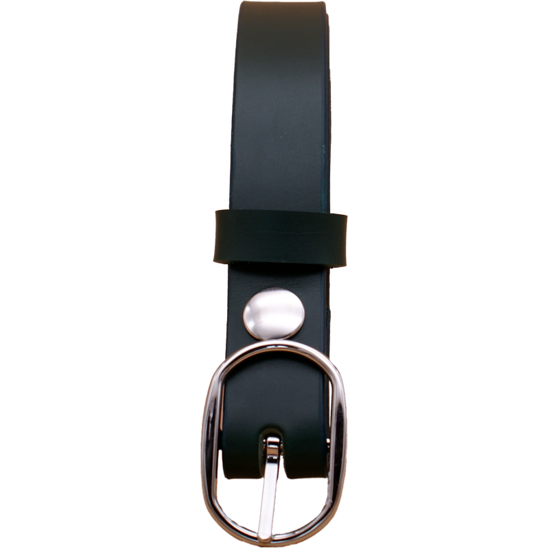 Ceinture en cuir Vert Olive 2,5 cm boucle 7