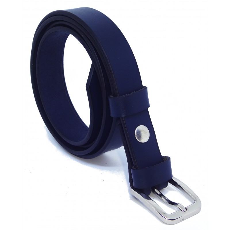 Ceinture Bleu marine 2,5 cm boucle 6