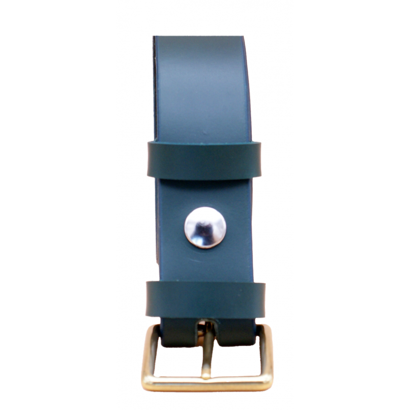 Ceinture artisanale en cuir Vert Olive de 3,5...