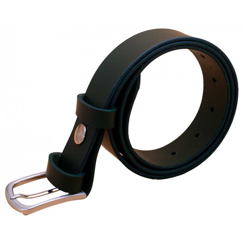 Ceinture artisanale en cuir Vert Olive de 3,5...