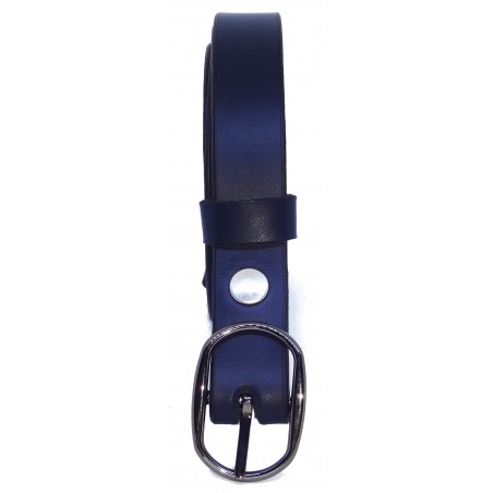 Ceinture Bleu marine 2,5 cm boucle 8