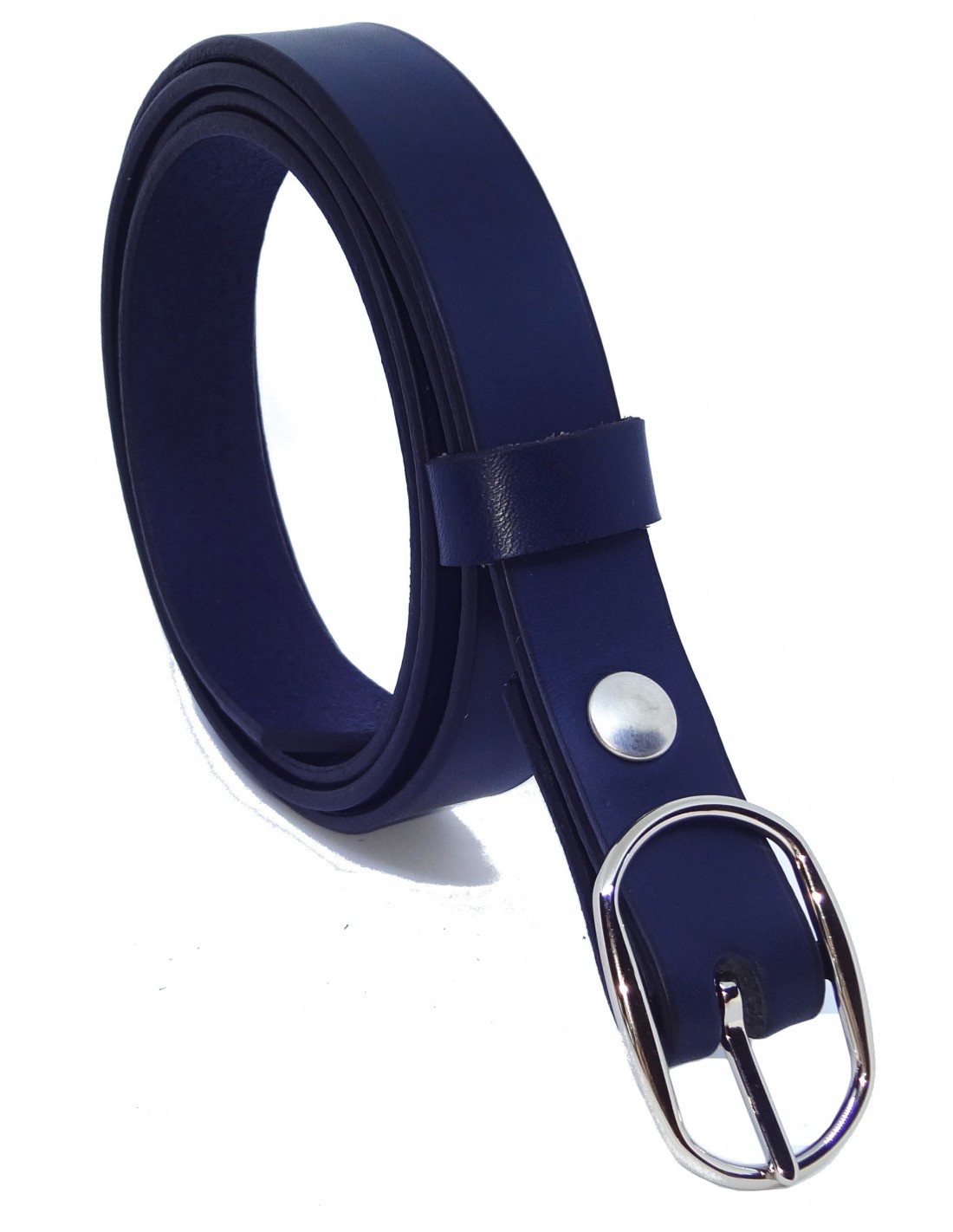 Ceinture Tissée Unisexe - 3,3 Cm De Large - 18 Couleurs Unies & 15 Combos - Boucle Métal Chromé - 107 Cm De Long