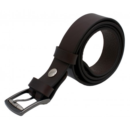 Ceinture Marron foncé 3,5 cm boucle 12