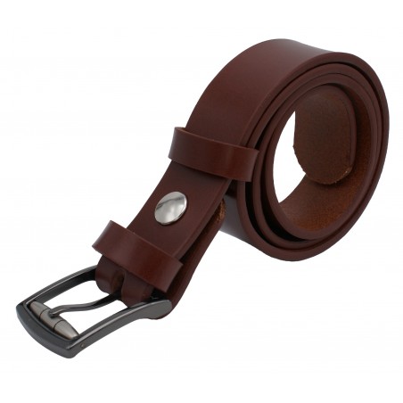 Ceinture Cognac 3,5 cm boucle 12