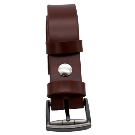 Ceinture Cognac 3,5 cm boucle 12