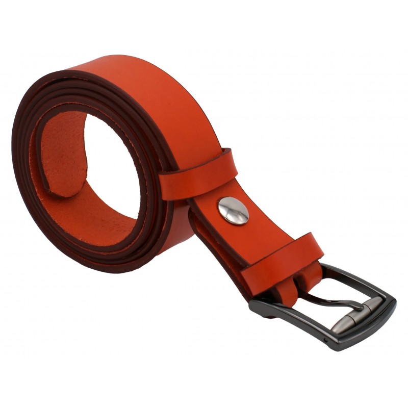 Ceinture Orange 3,5 cm boucle 12