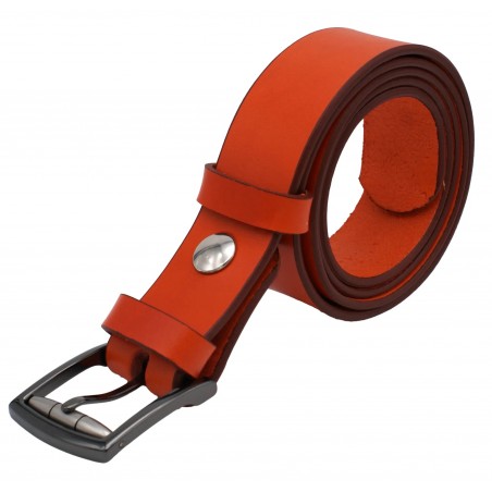 Ceinture Orange 3,5 cm boucle 12