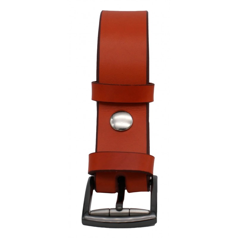 Ceinture Orange 3,5 cm boucle 12