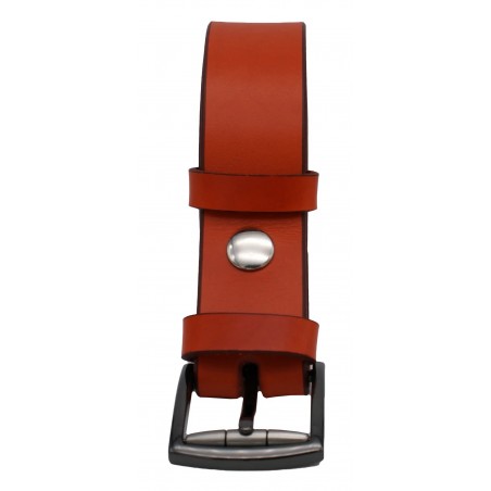 Ceinture Orange 3,5 cm boucle 12