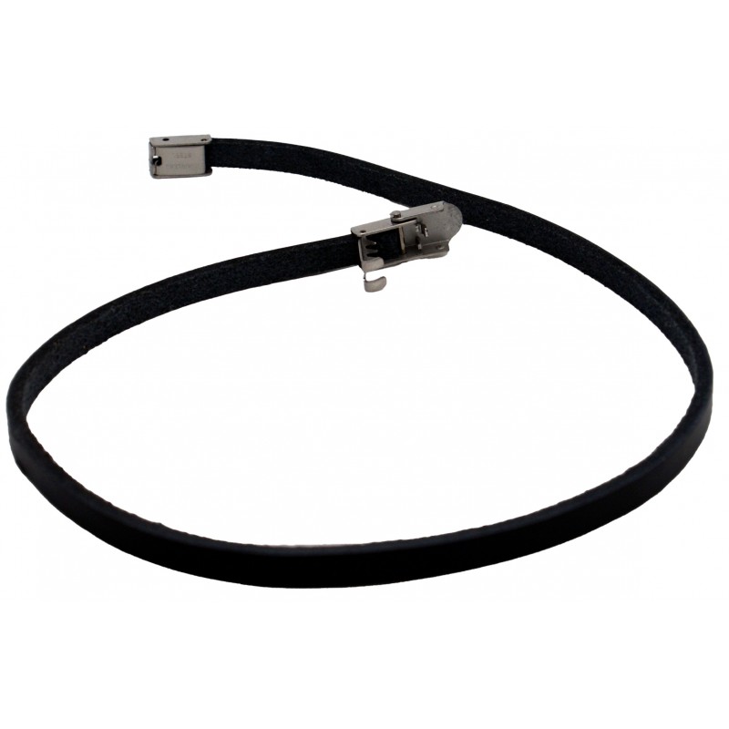 Bracelets cuir 5 mm fermoir en acier inoxydable