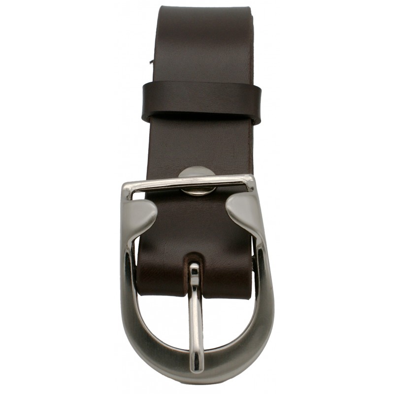 Ceinture Marron foncé 4 cm boucle 14