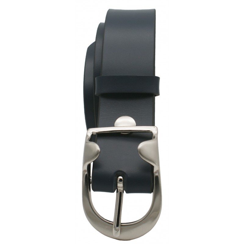 Ceinture Bleu marine 4 cm boucle 14