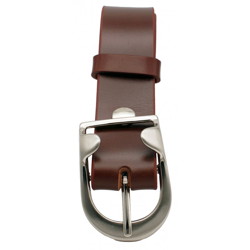 Ceinture Cognac 4 cm boucle 14