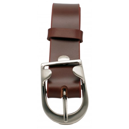 Ceinture Cognac 4 cm boucle 14