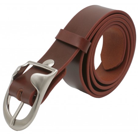 Ceinture Cognac 4 cm boucle 14
