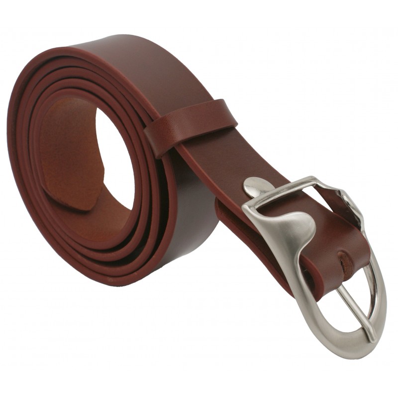 Ceinture Cognac 4 cm boucle 14