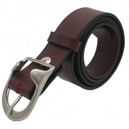 Ceinture Bordeaux 4 cm boucle 14